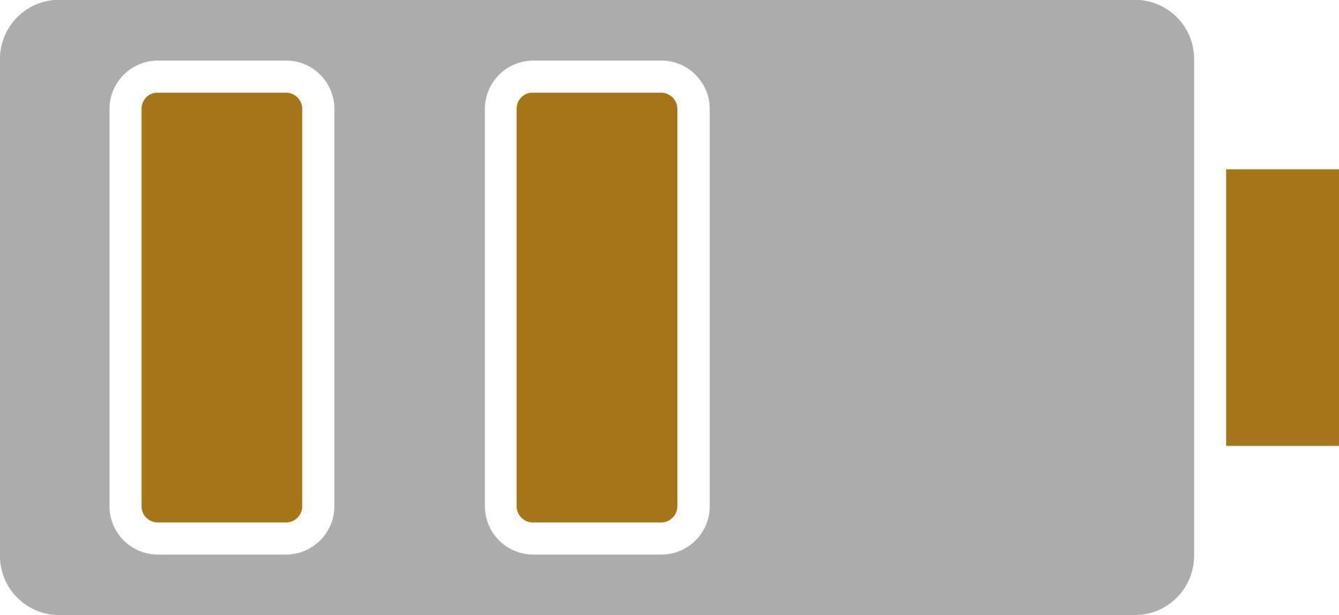 Medium Battery Vector Icon Style