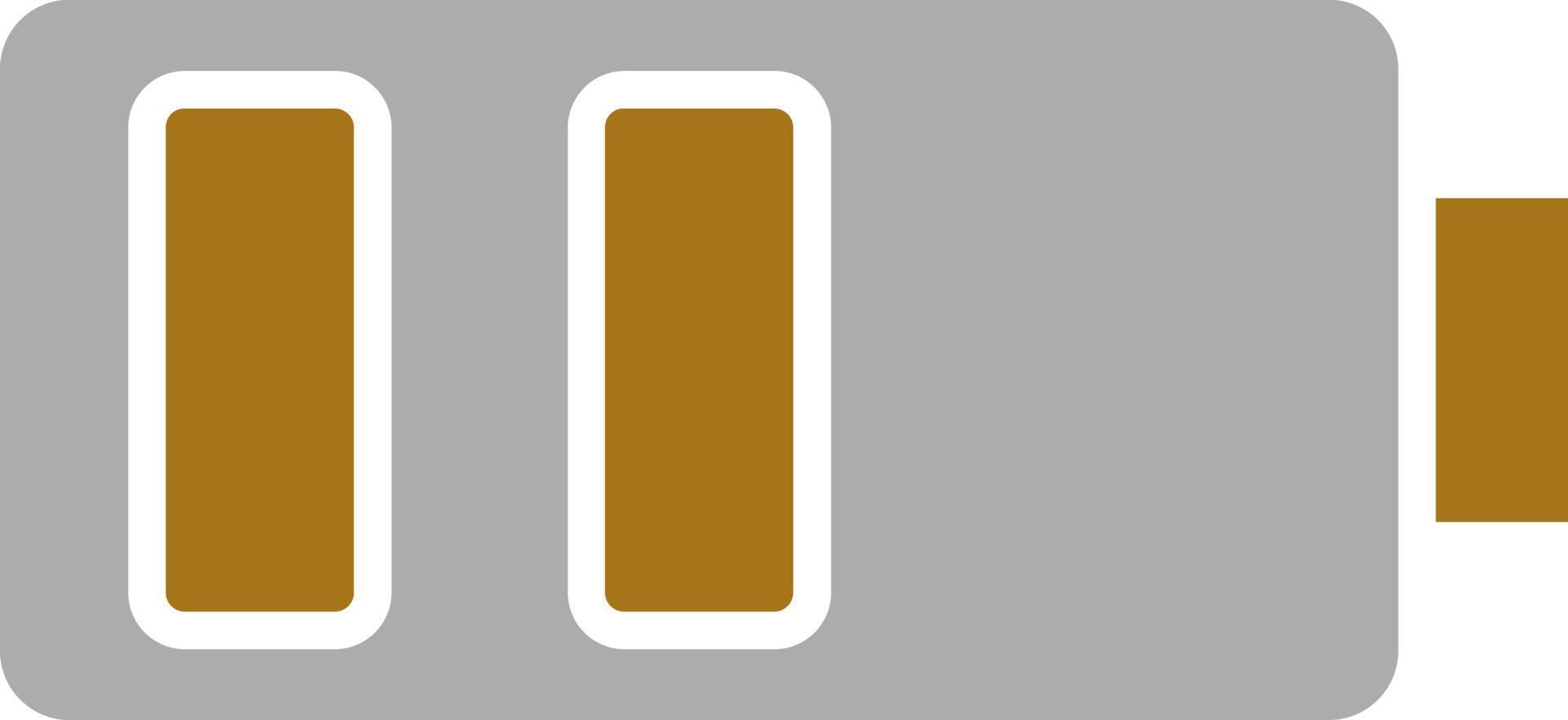 Medium Battery Vector Icon Style