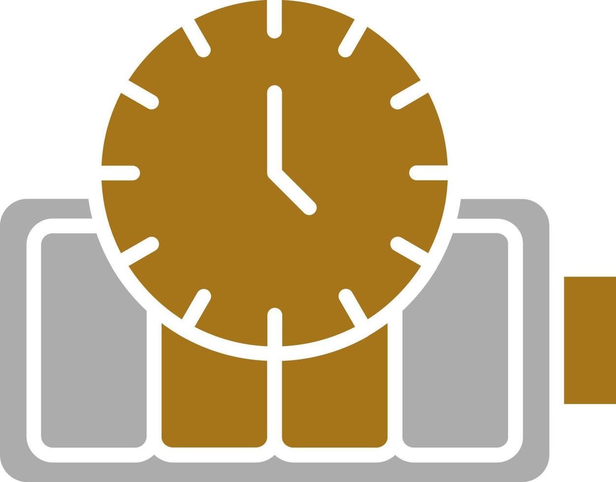 Battery Duration Vector Icon Style
