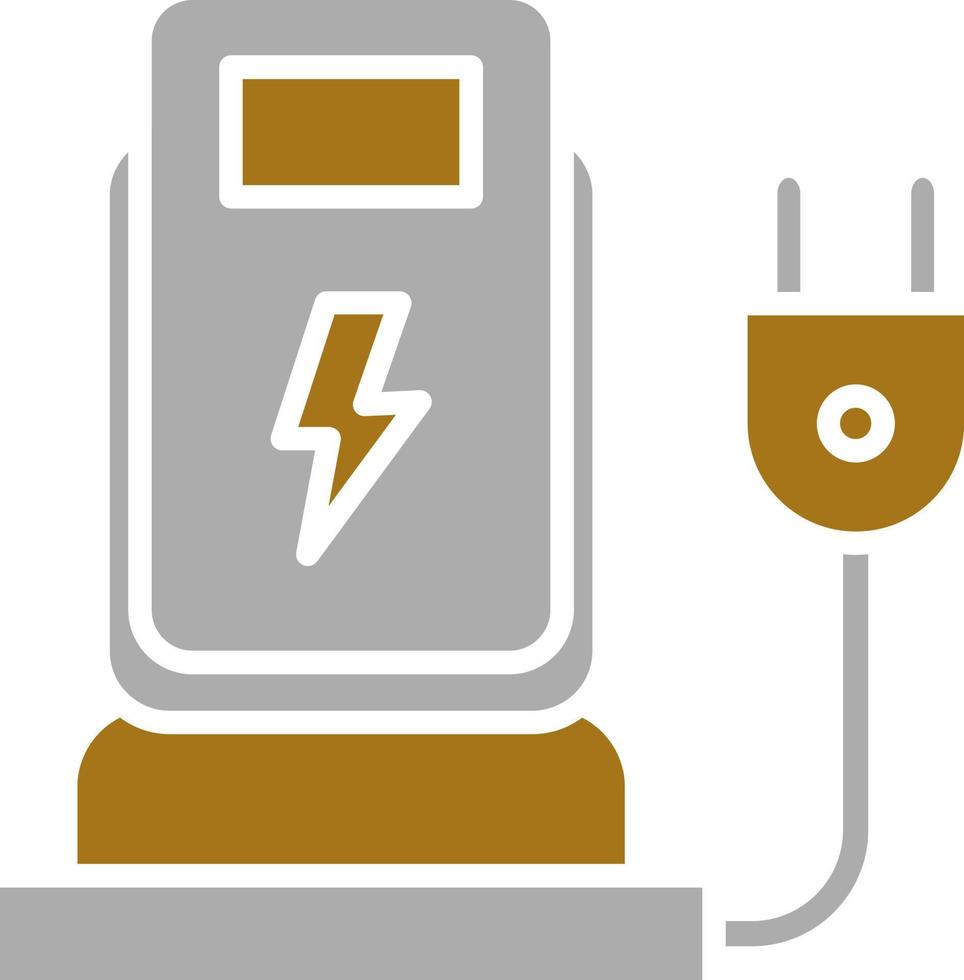 Charging Station Vector Icon Style