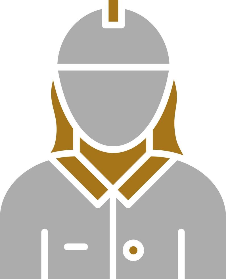 Female Engineer Vector Icon Style