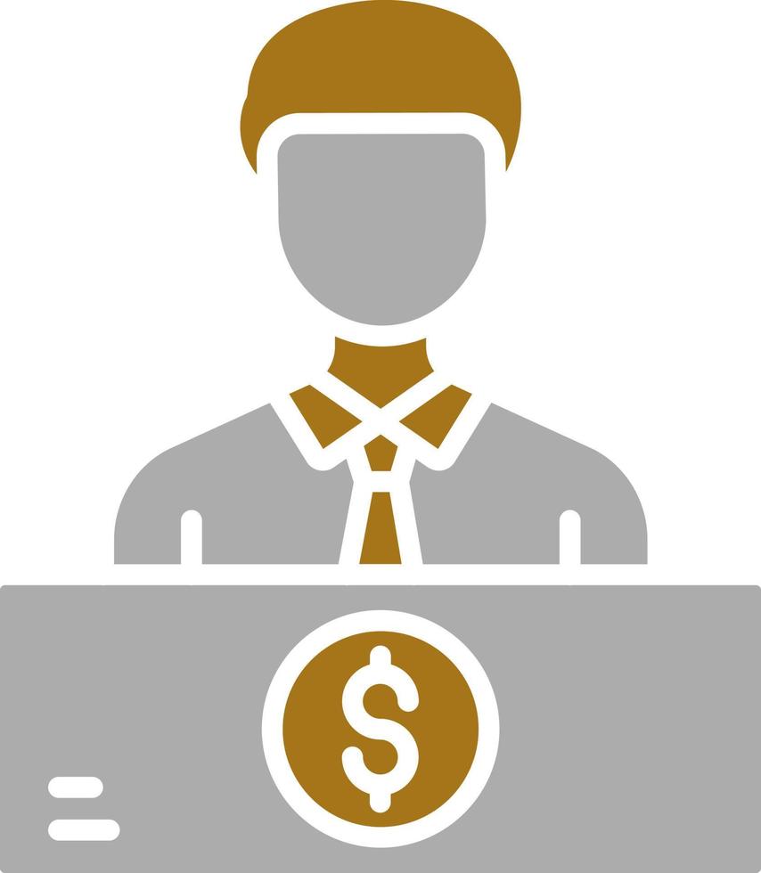 Teller Vector Icon Style