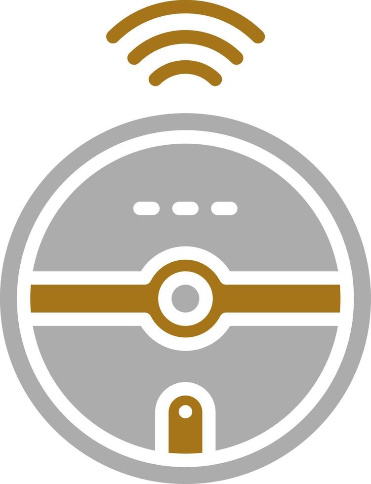 Robot Vaccum Vector Icon Style