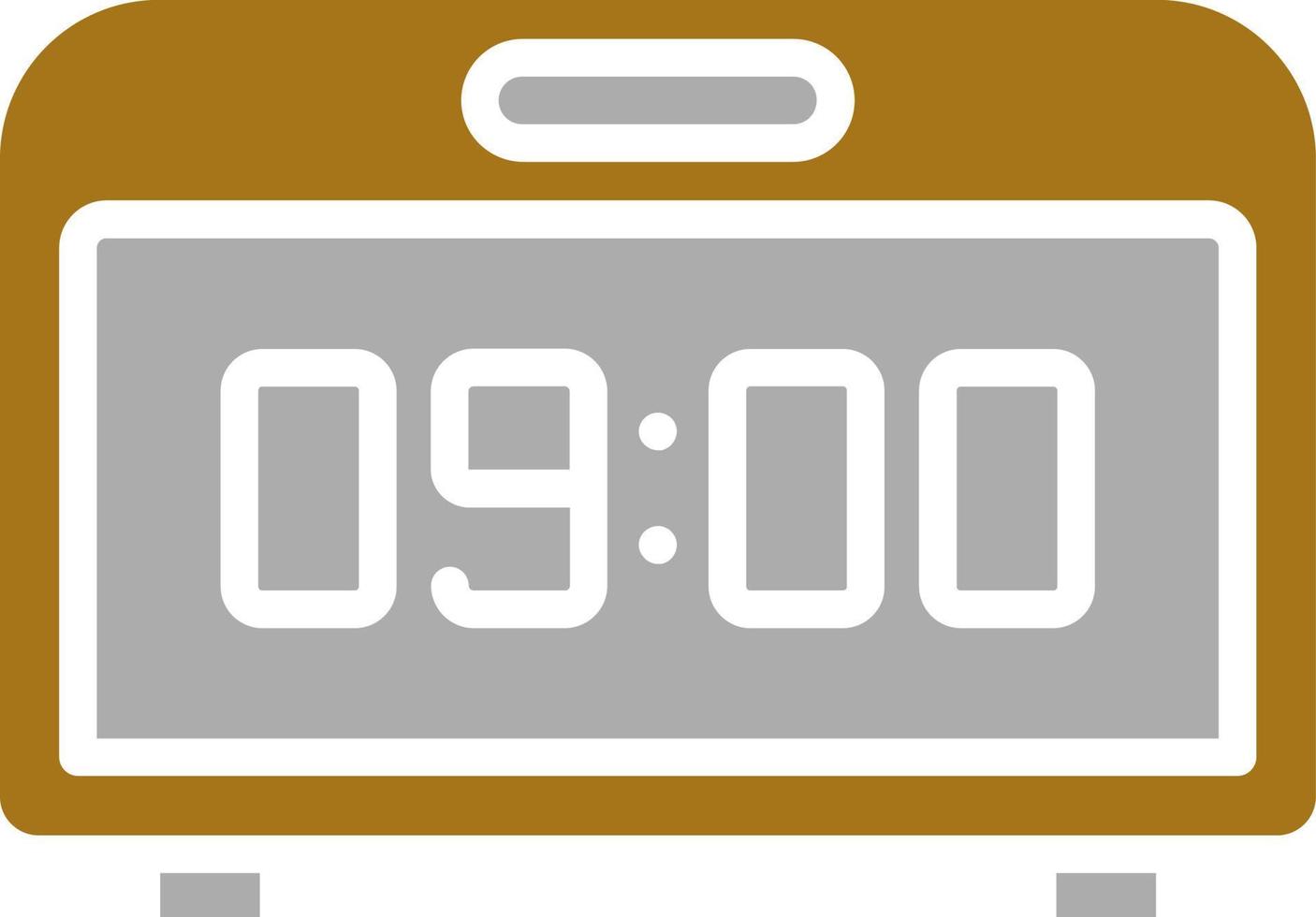 Digital Clock Vector Icon Style