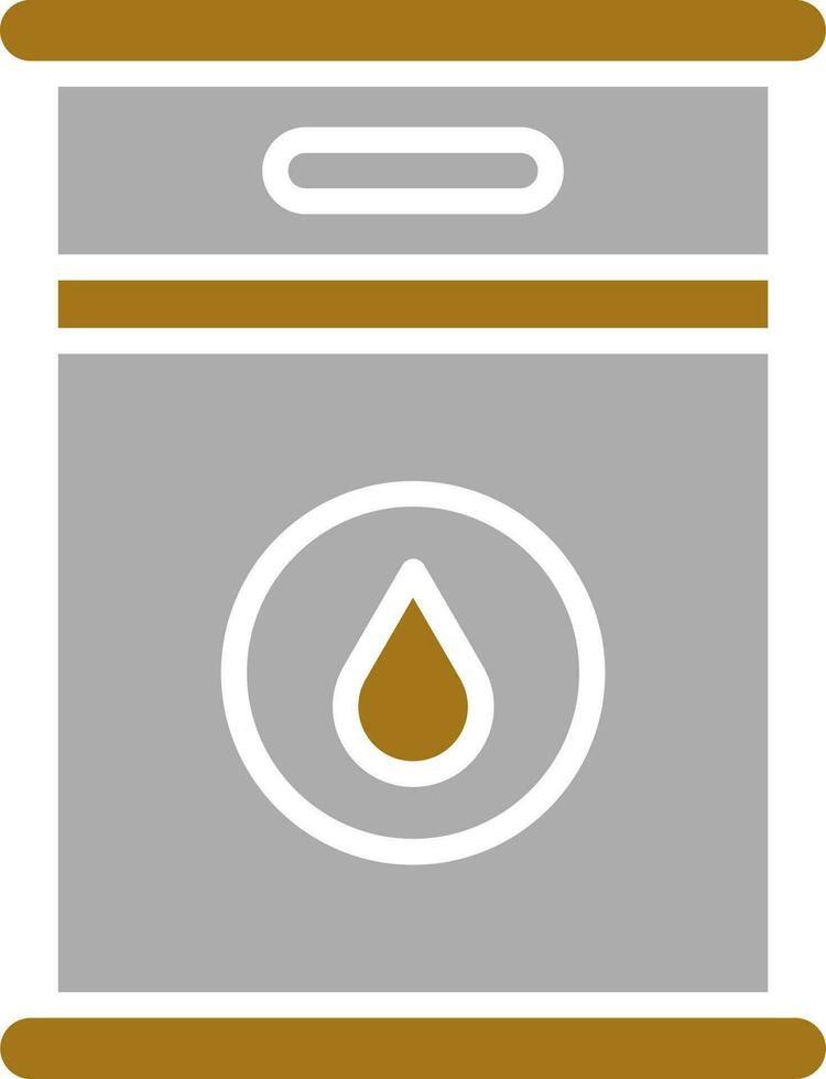 Crude Oil Vector Icon Style