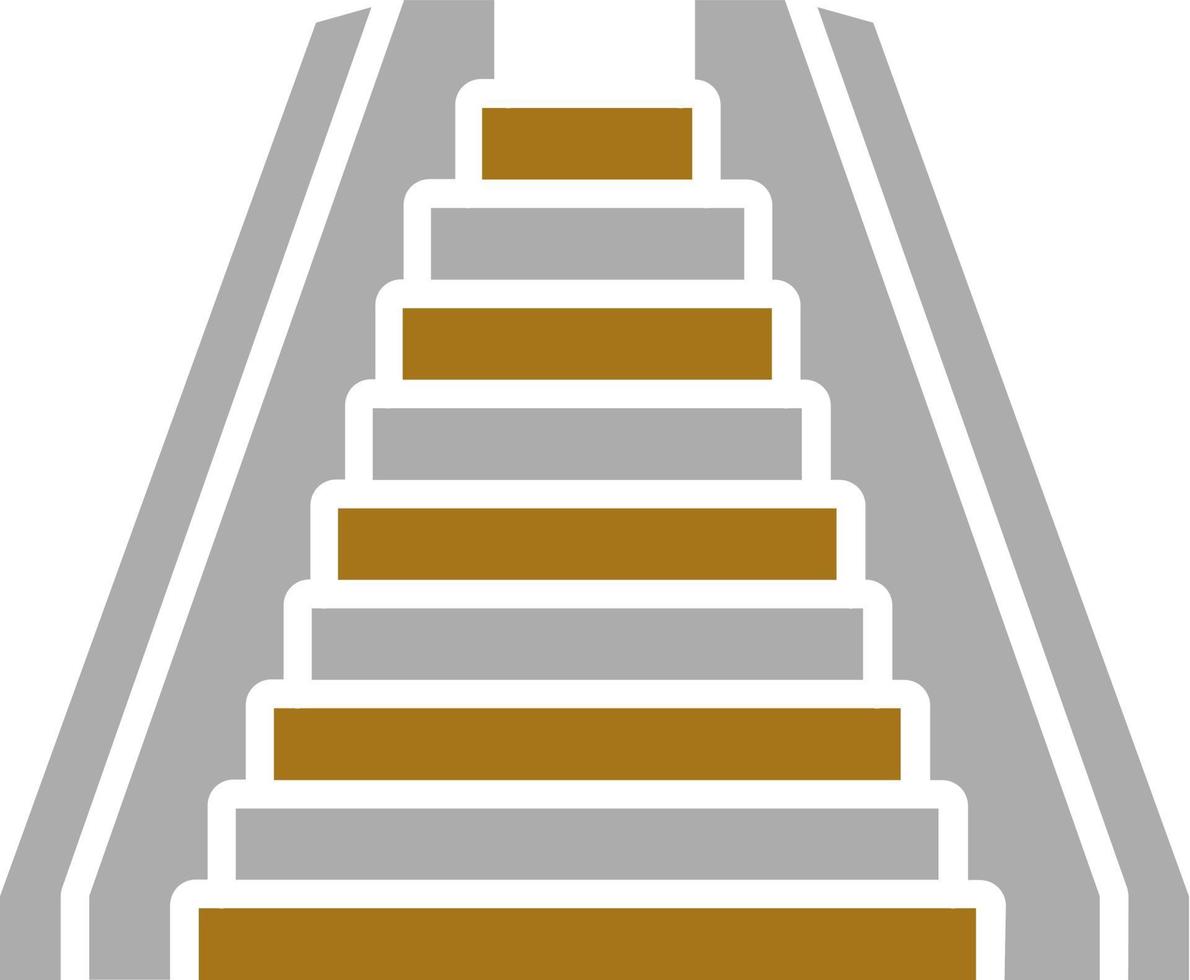 escalera mecánica vector icono estilo