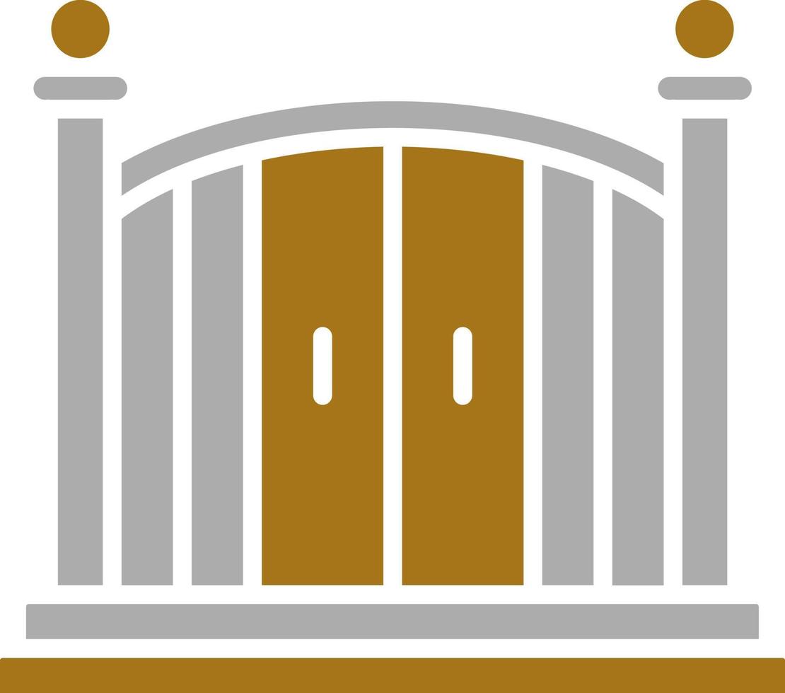 Entry Gate Vector Icon Style
