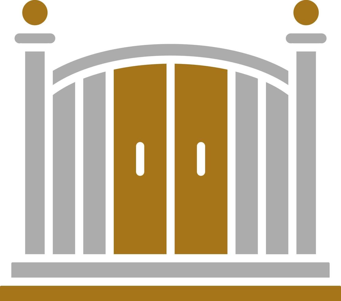 Entry Gate Vector Icon Style