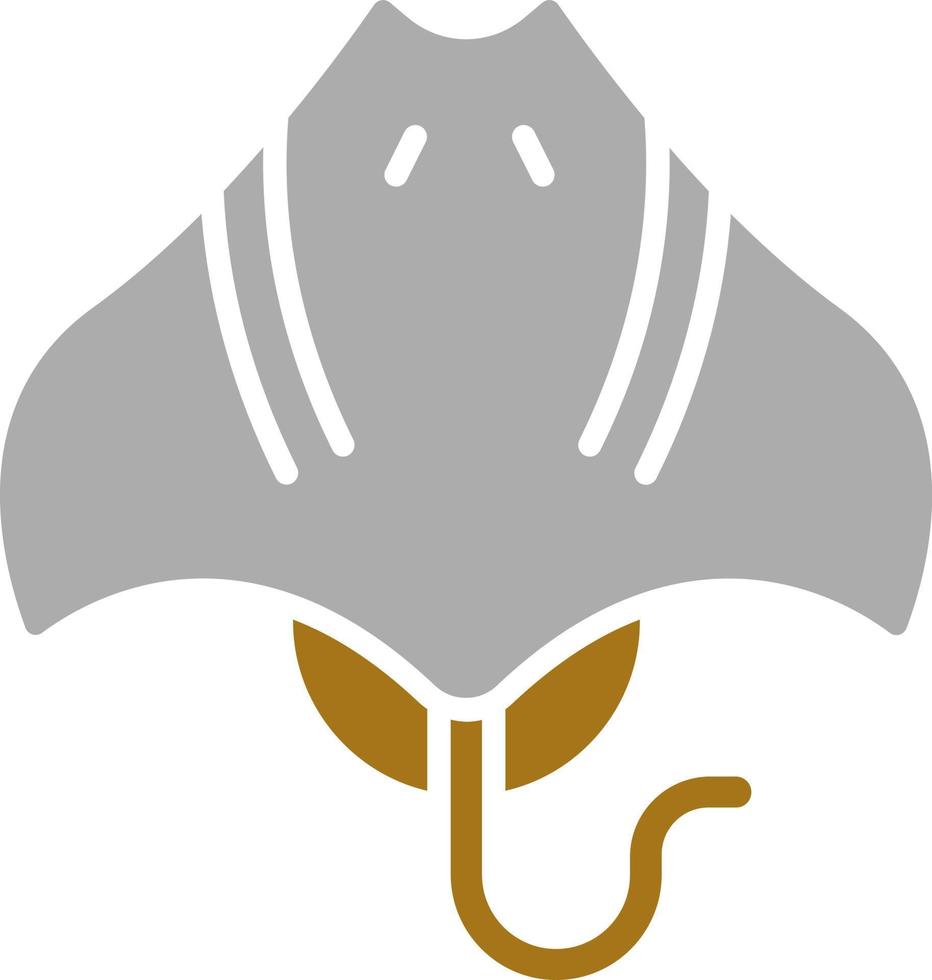 mantarraya vector icono estilo