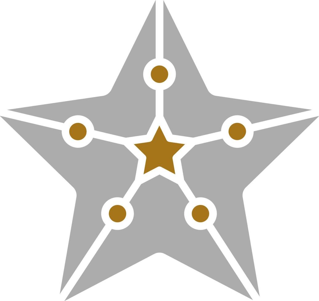 estrella de mar vector icono estilo