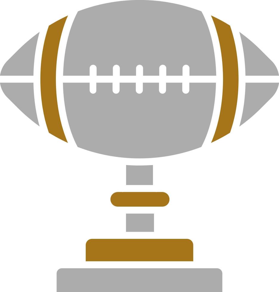 Rugby Trophy Vector Icon Style