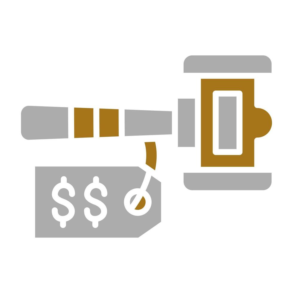 Hammer Price Vector Icon Style 22486708 Vector Art at Vecteezy