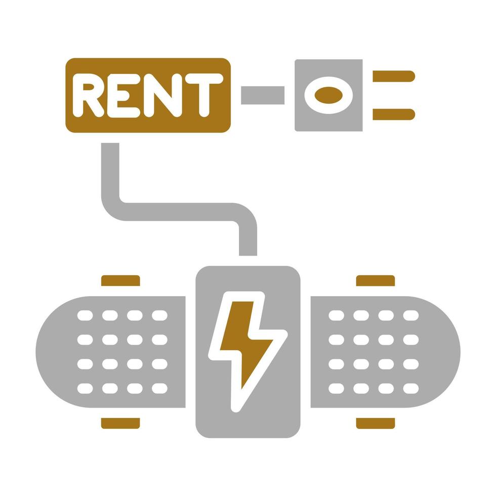 Electric Skateboard Ren Vector Icon Style