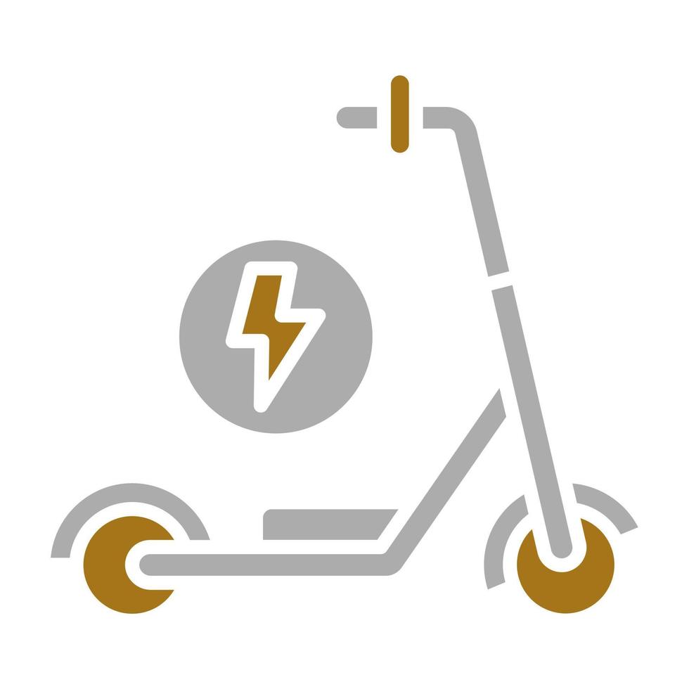 Kick Scooter Vector Icon Style