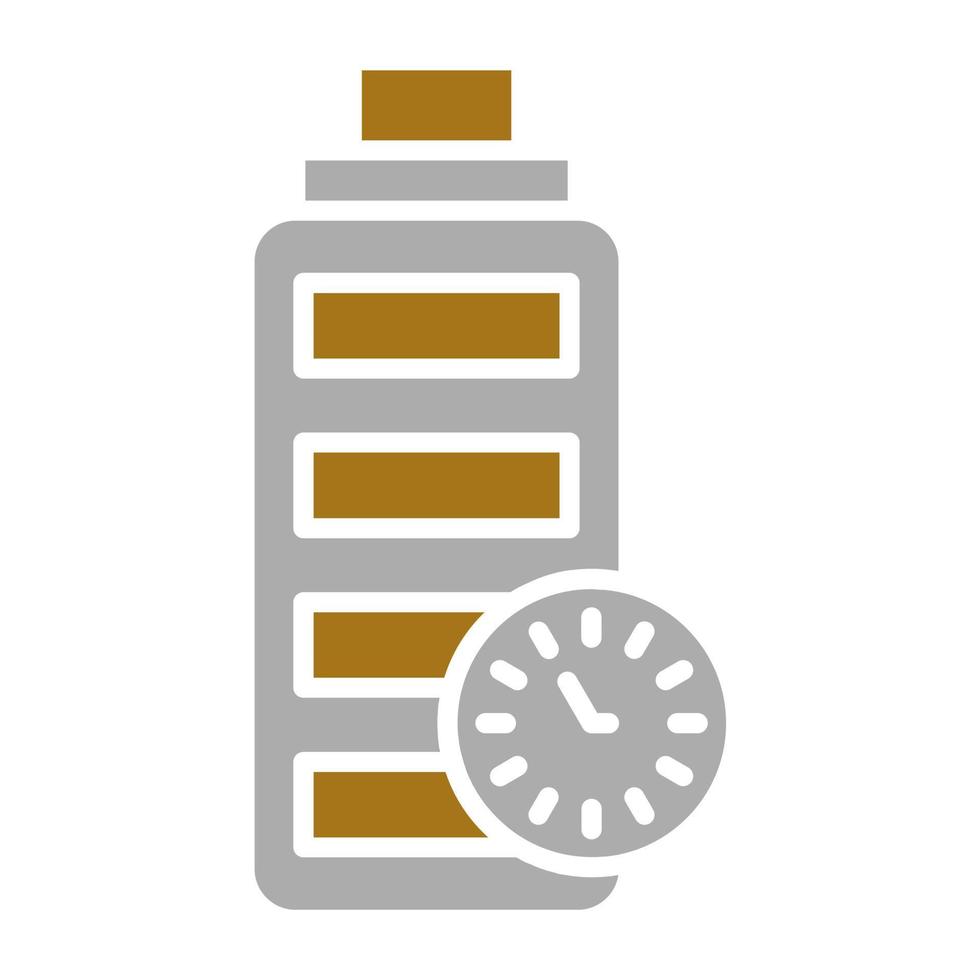 Battery Duration Vector Icon Style