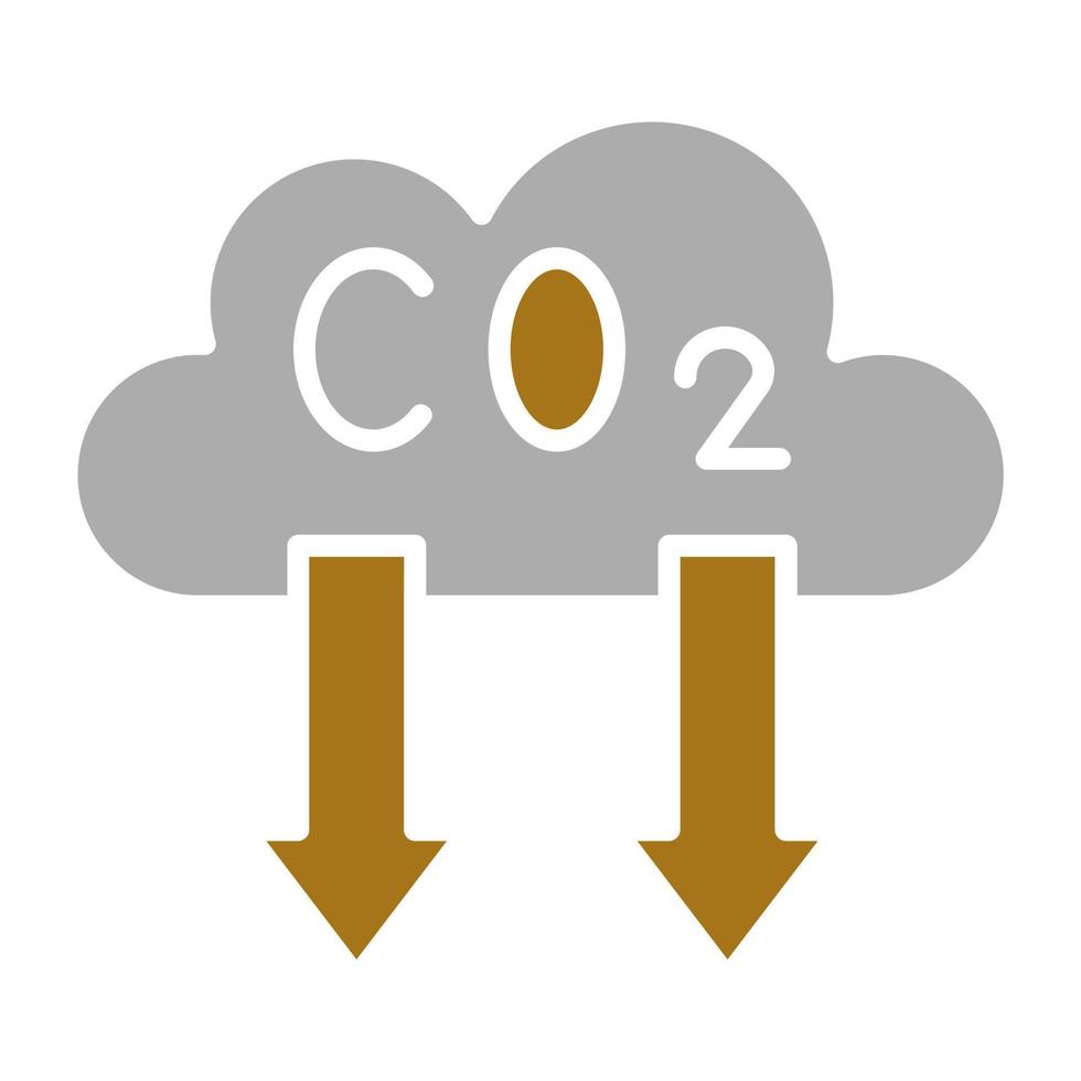 Reduce Co2 Emissions Vector Icon Style