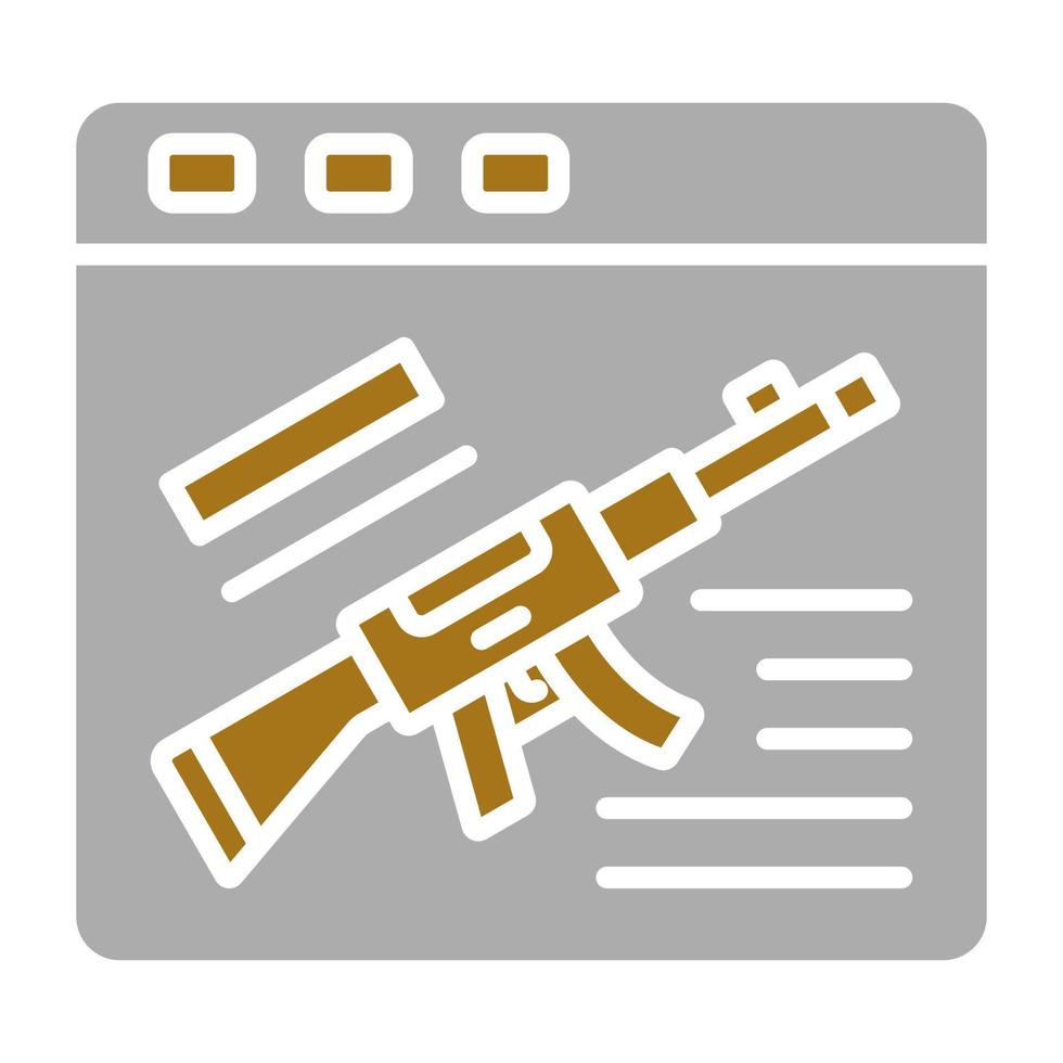 Game Gun Vector Icon Style