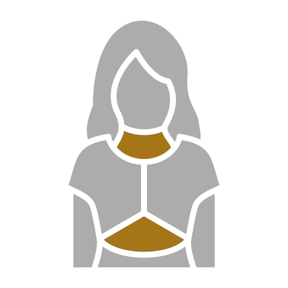 Model Female Vector Icon Style