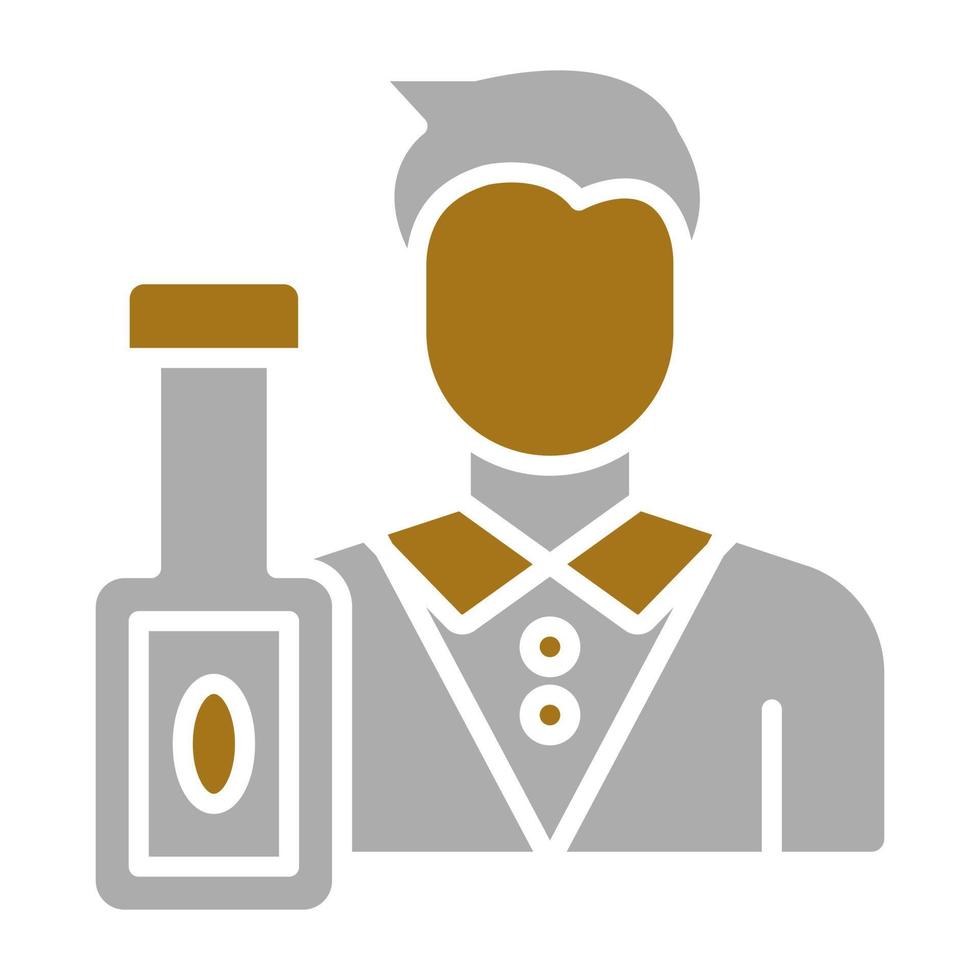 Bartender Vector Icon Style