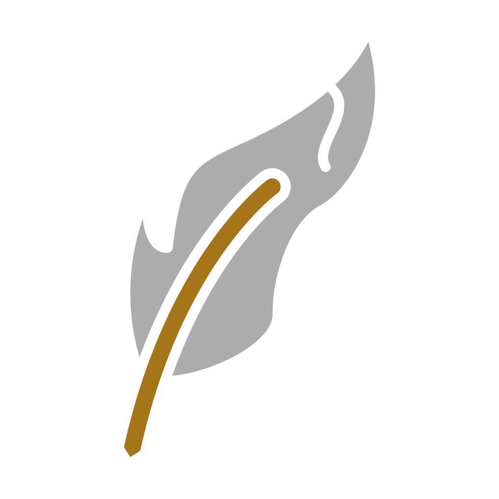 Writing Feather Vector Icon Style