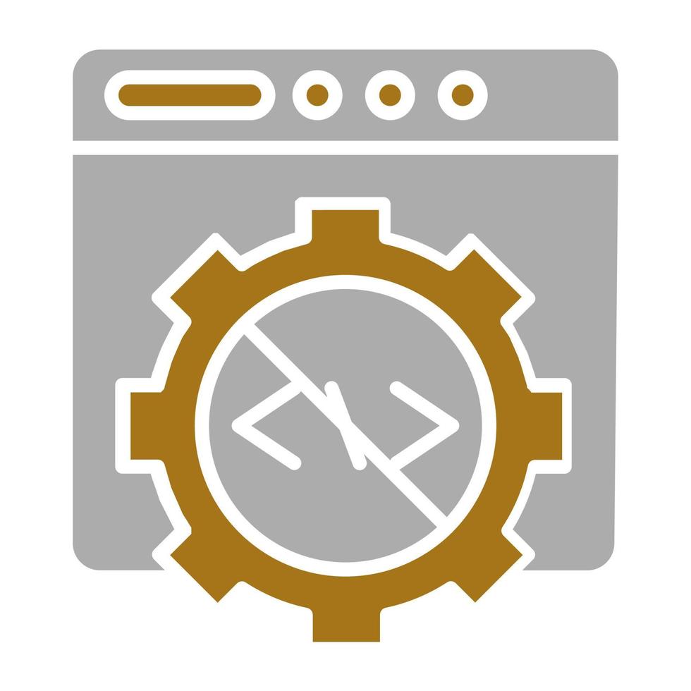 Code Block Vector Icon Style