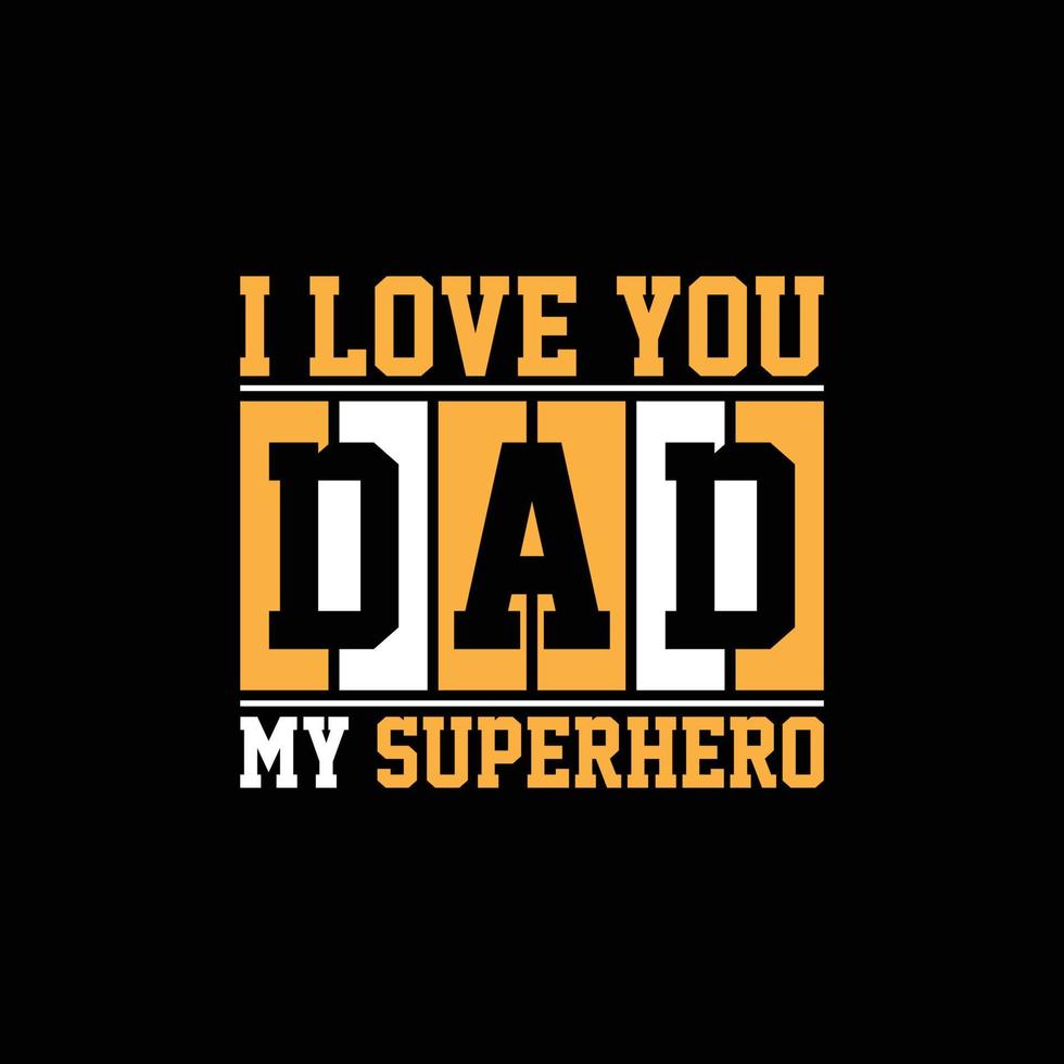 Father's day typography t shirt design vector