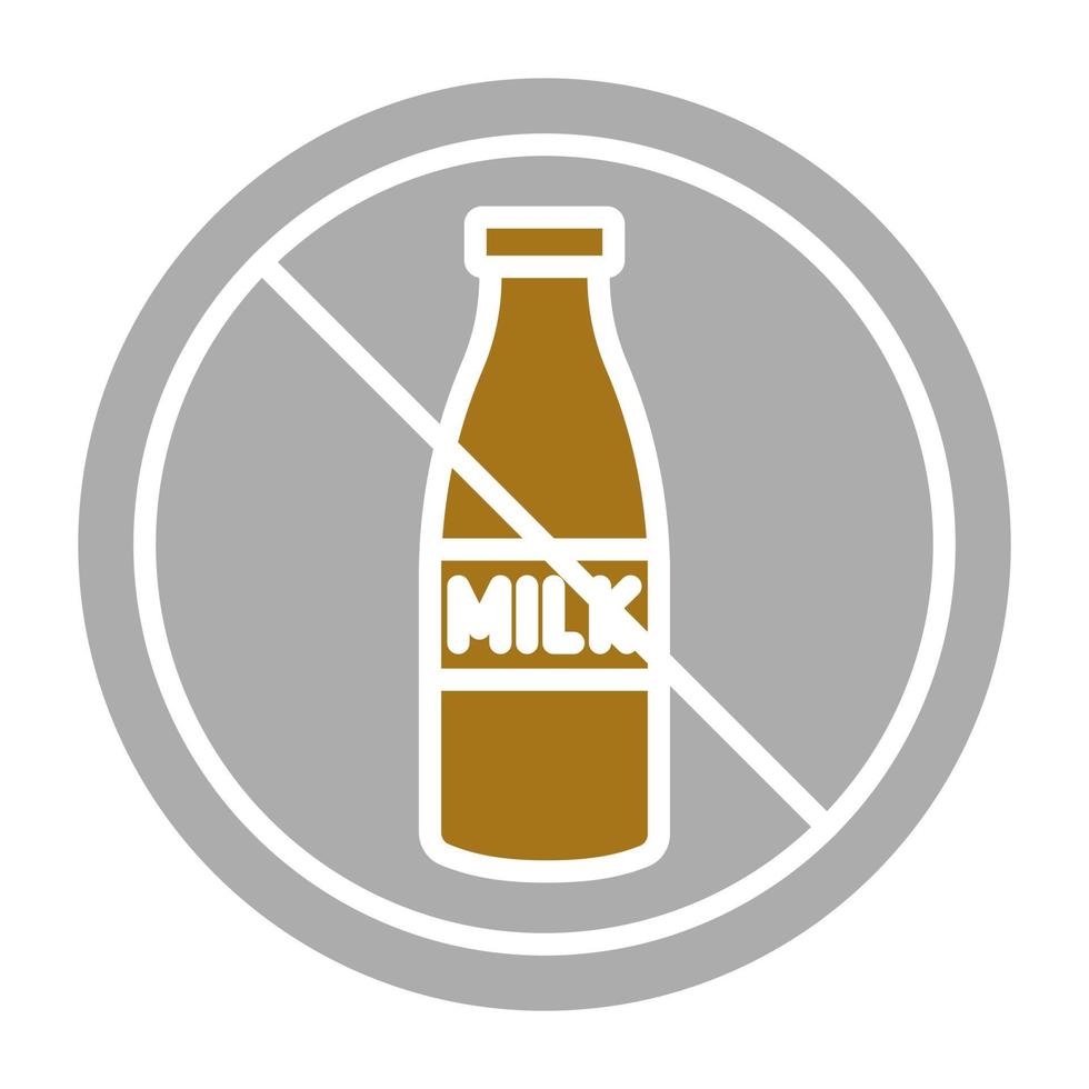 Lactose Free Vector Icon Style