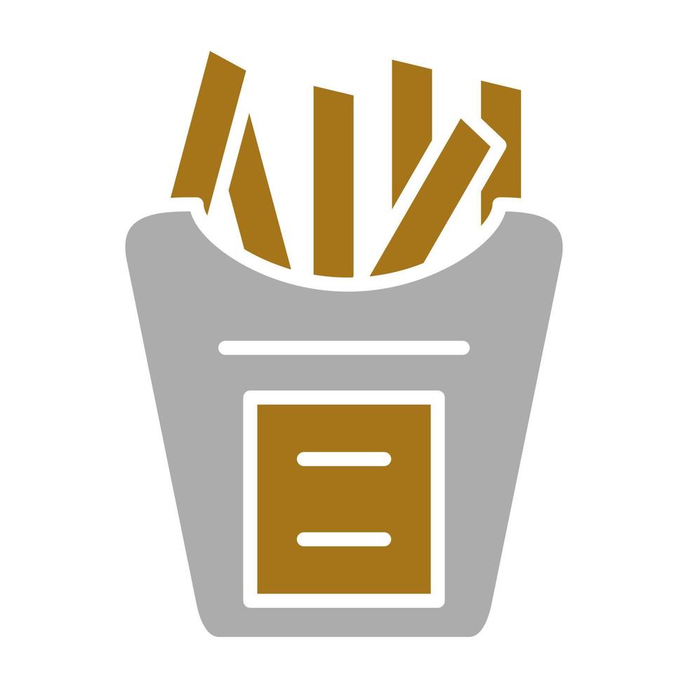 French Fries Vector Icon Style