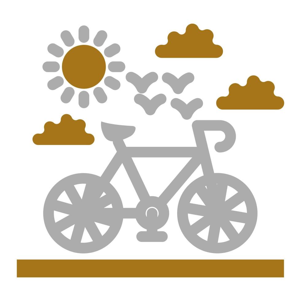 Bicycle Vector Icon Style