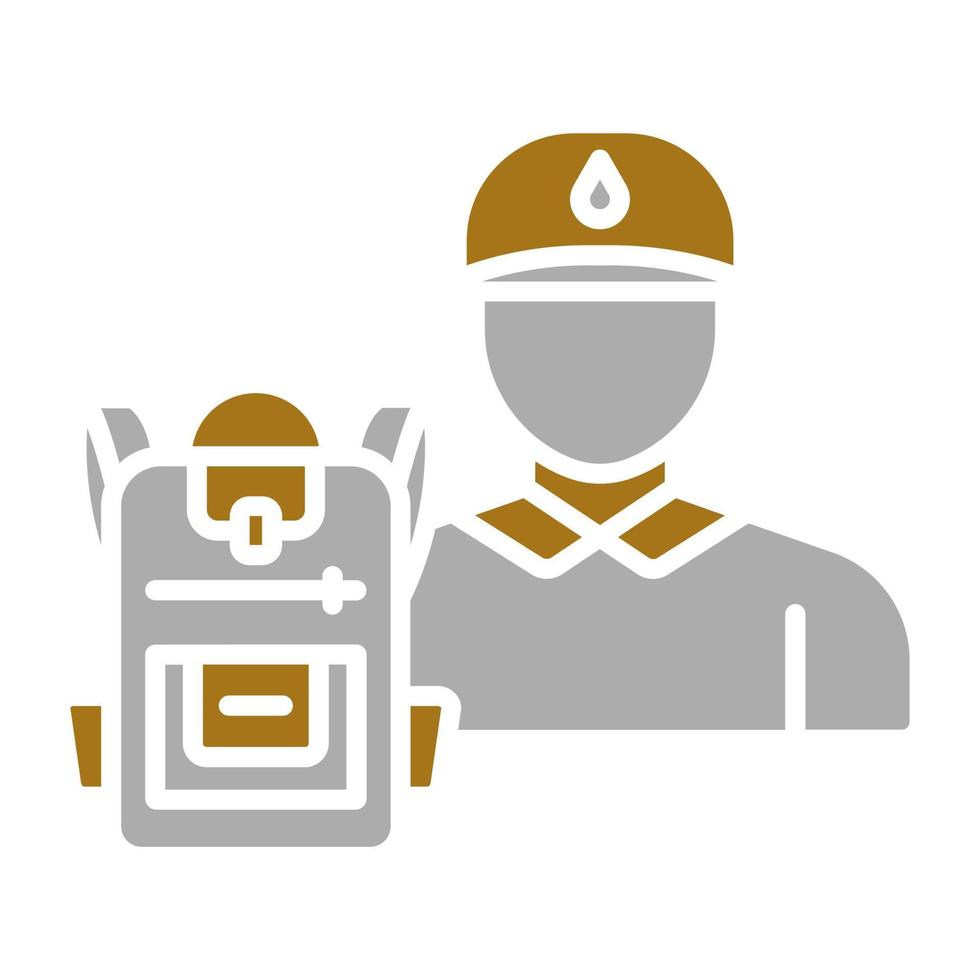 Backpacker Vector Icon Style