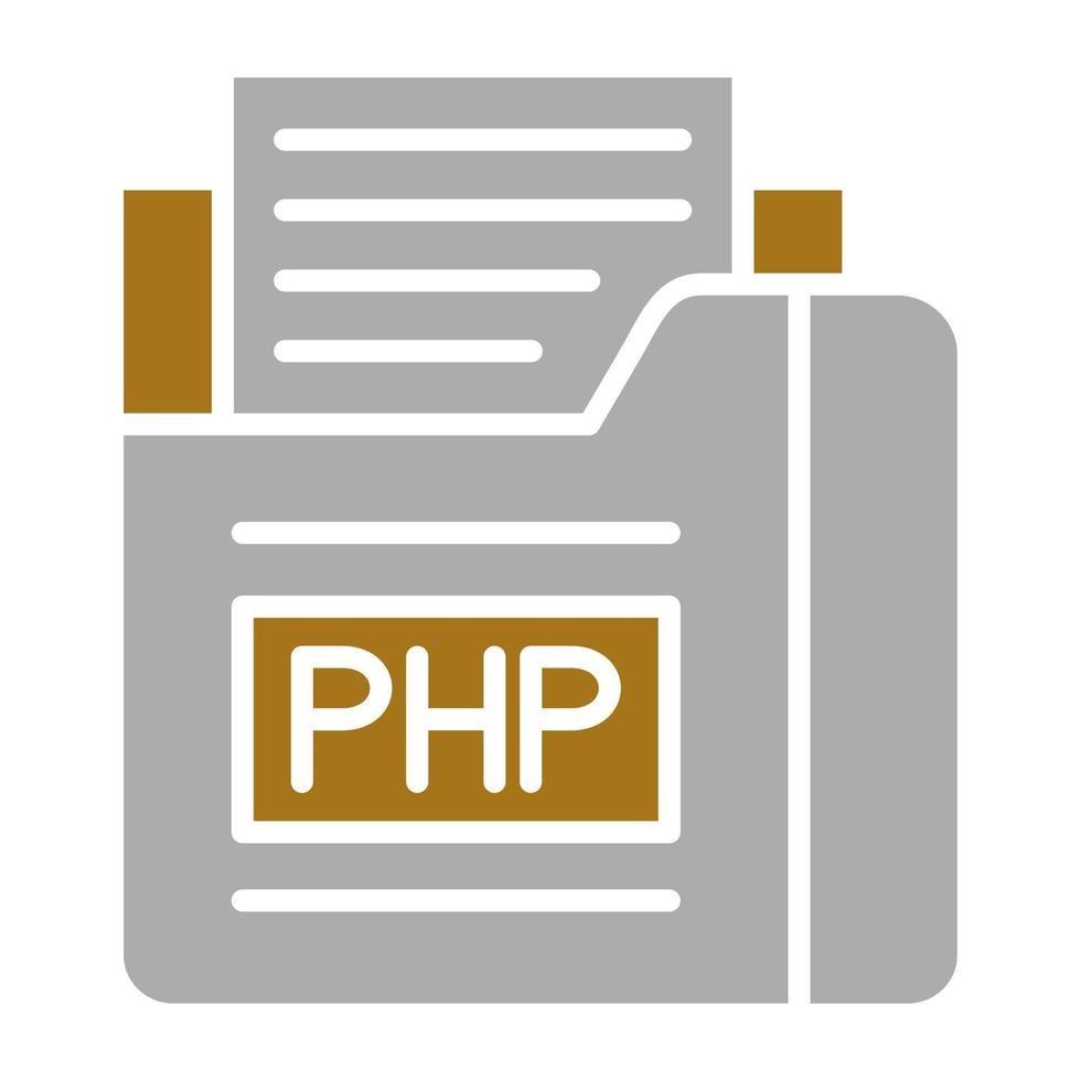 php archivo vector icono estilo