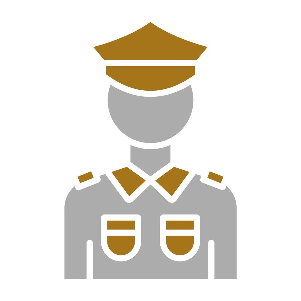 Policeman Vector Icon Style