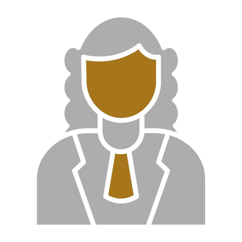 Judge Female Vector Icon Style