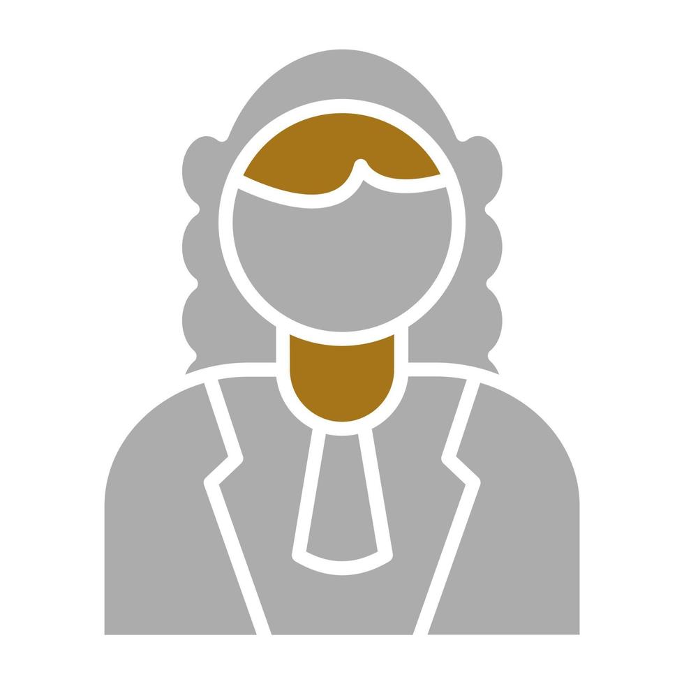 Judge Male Vector Icon Style