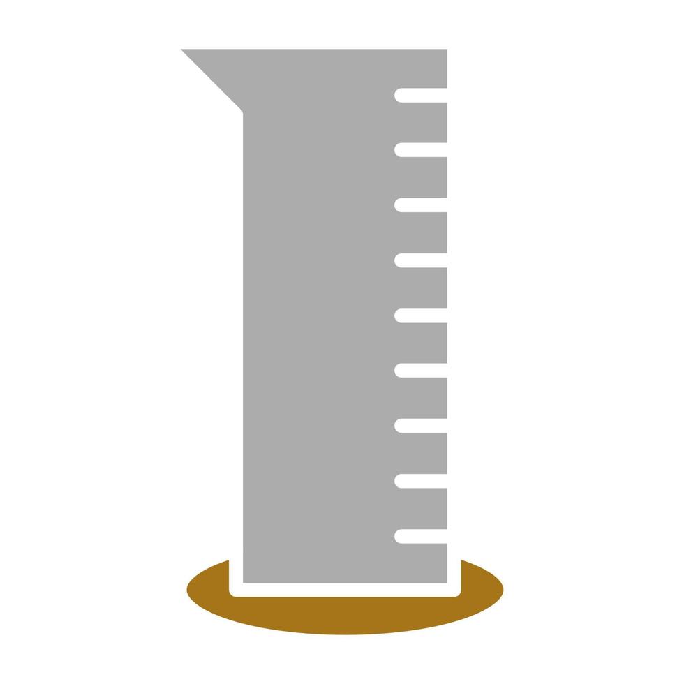 Graduated Cylinder Vector Icon Style