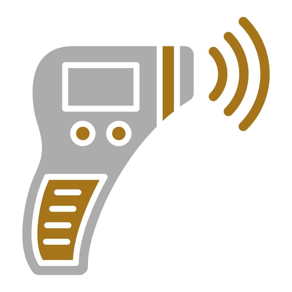 Thermometer Gun Vector Icon Style