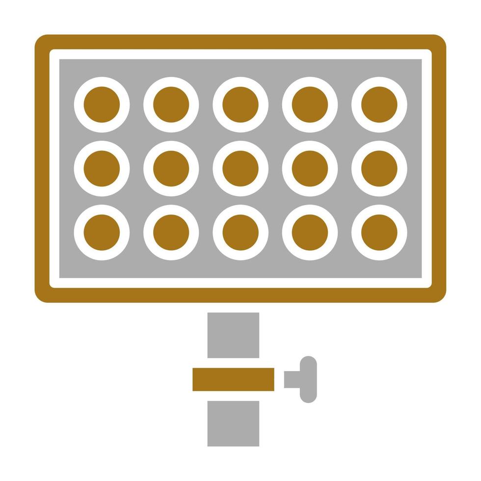 Led Panel Vector Icon Style