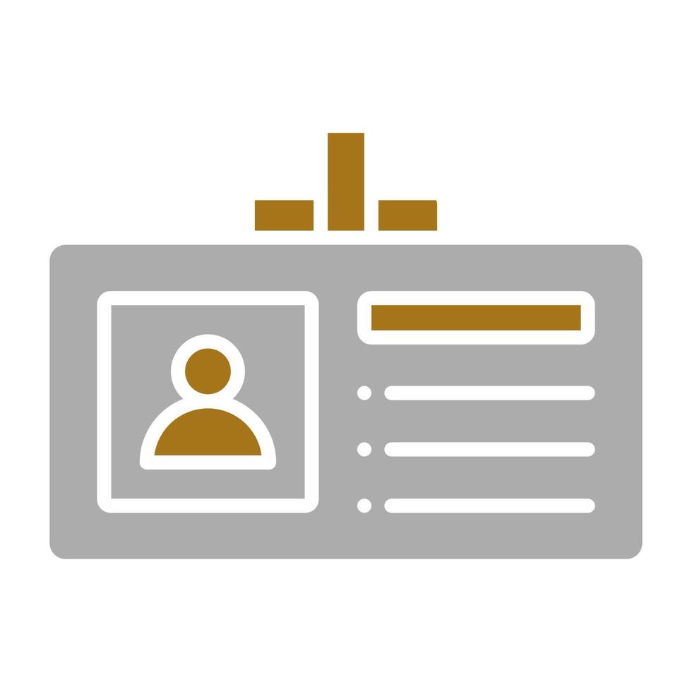 Identification Card Vector Icon Style