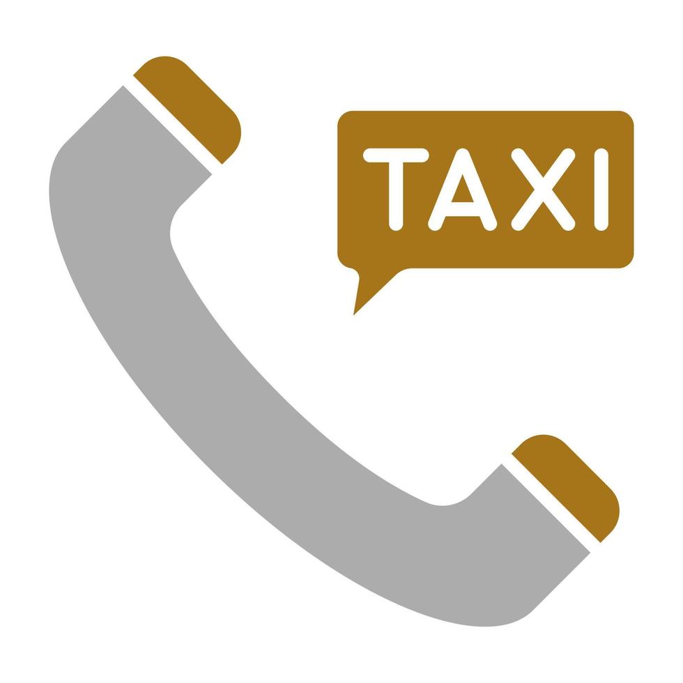 Call Taxi Vector Icon Style
