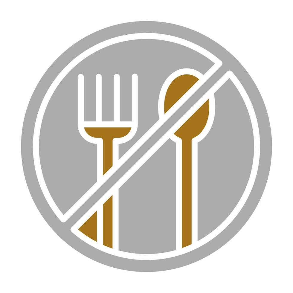 No Food Vector Icon Style