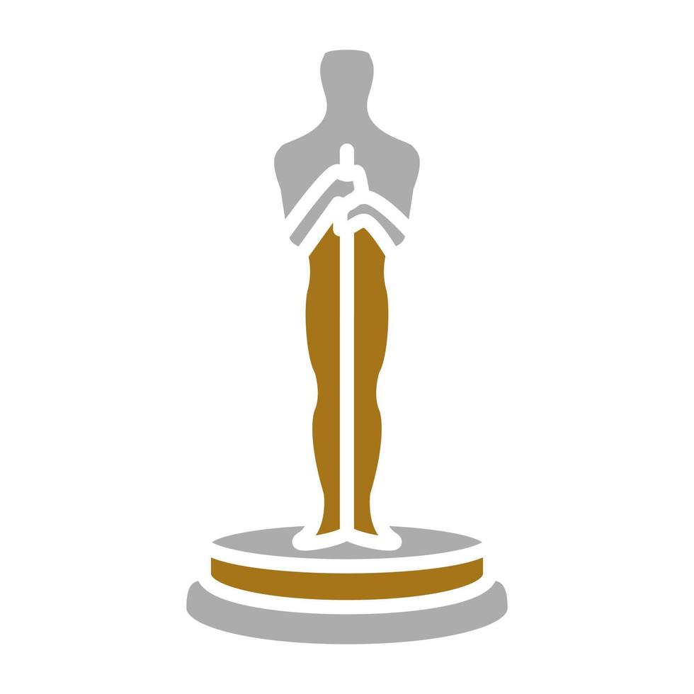 oscar premio vector icono estilo