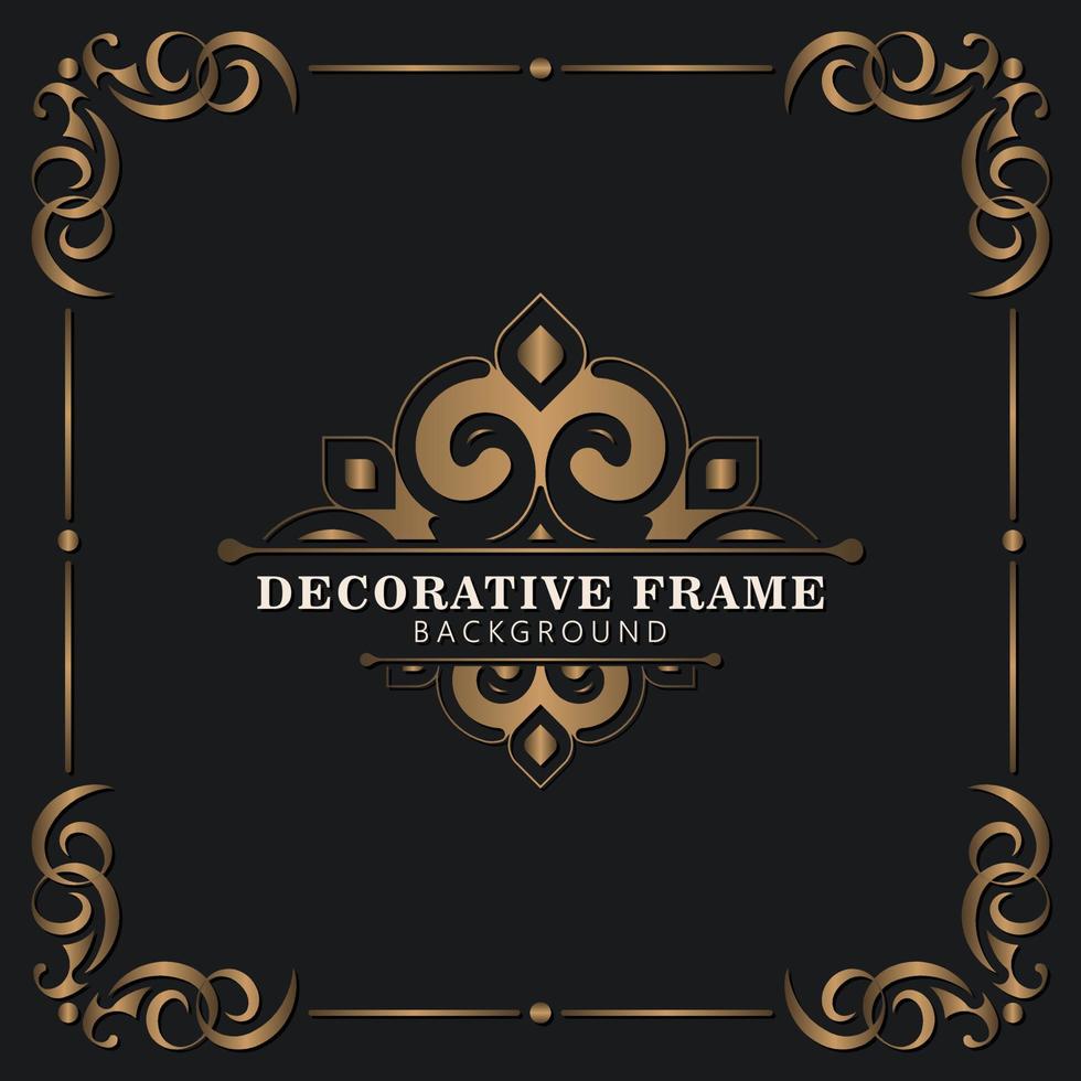 Elegant decorative frame design background vector