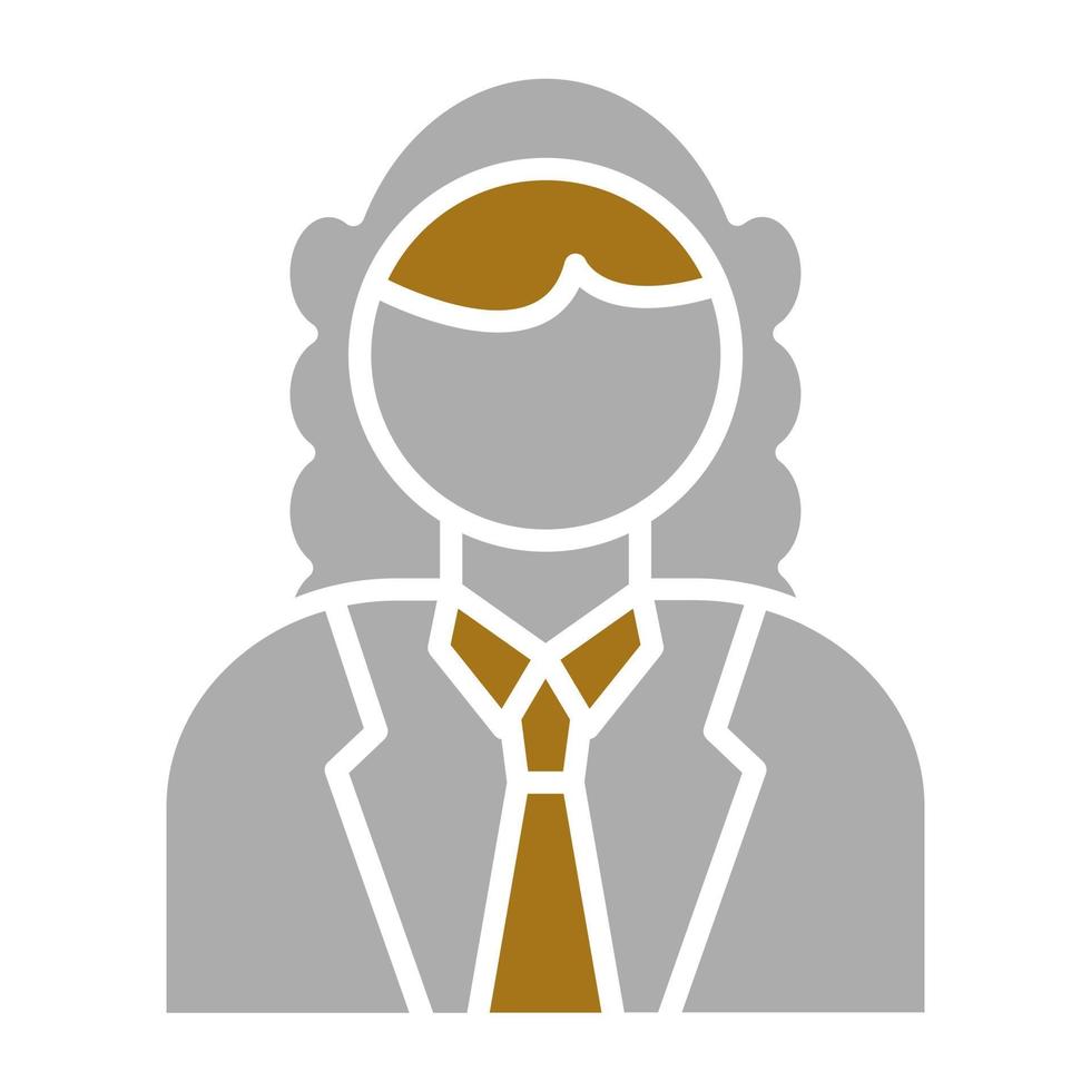 Judge Male Vector Icon Style