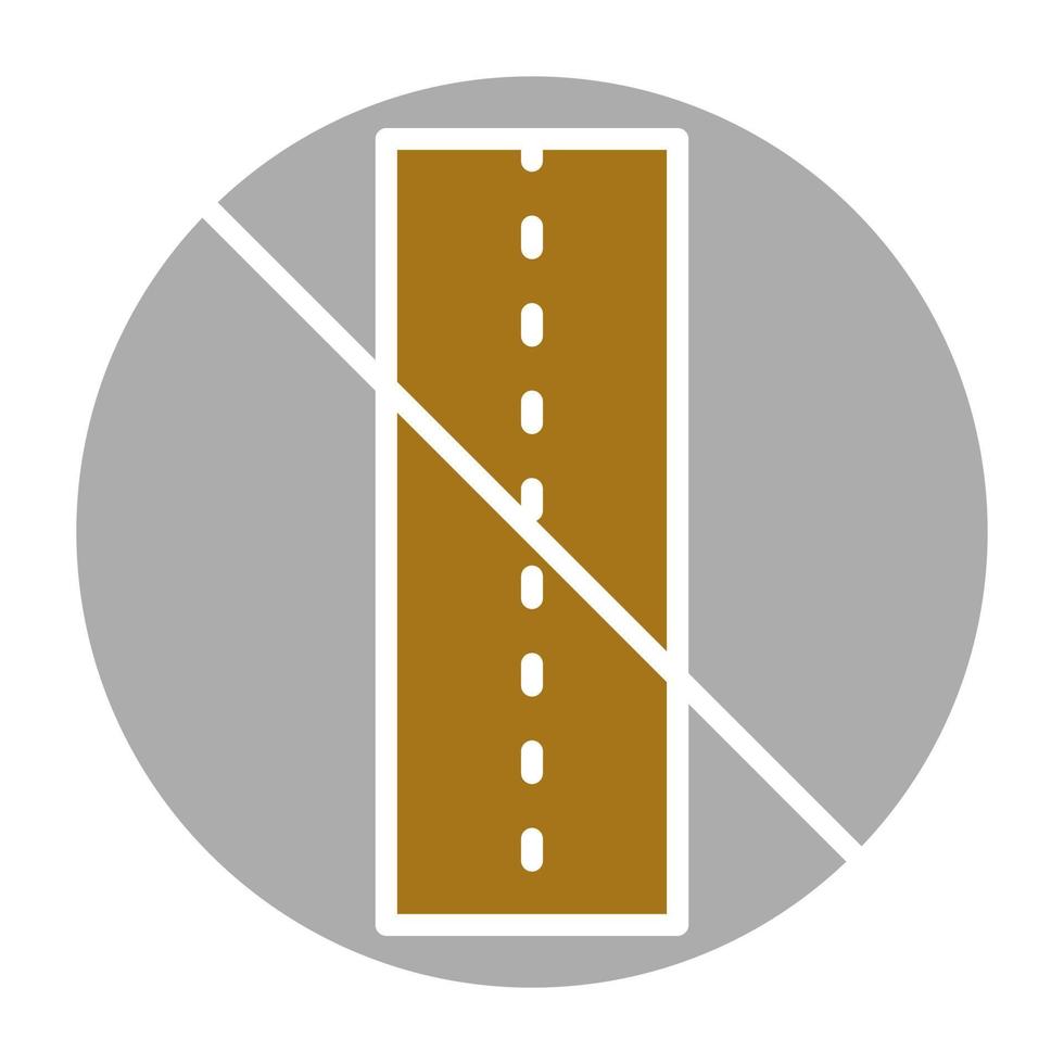 Sealed Road Vector Icon Style