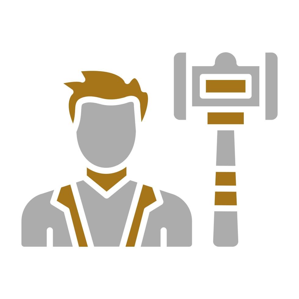 Judge Male Vector Icon Style