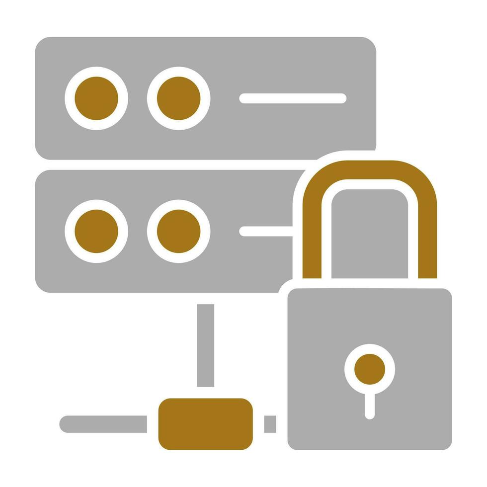 Database Lock Vector Icon Style 22488667 Vector Art at Vecteezy