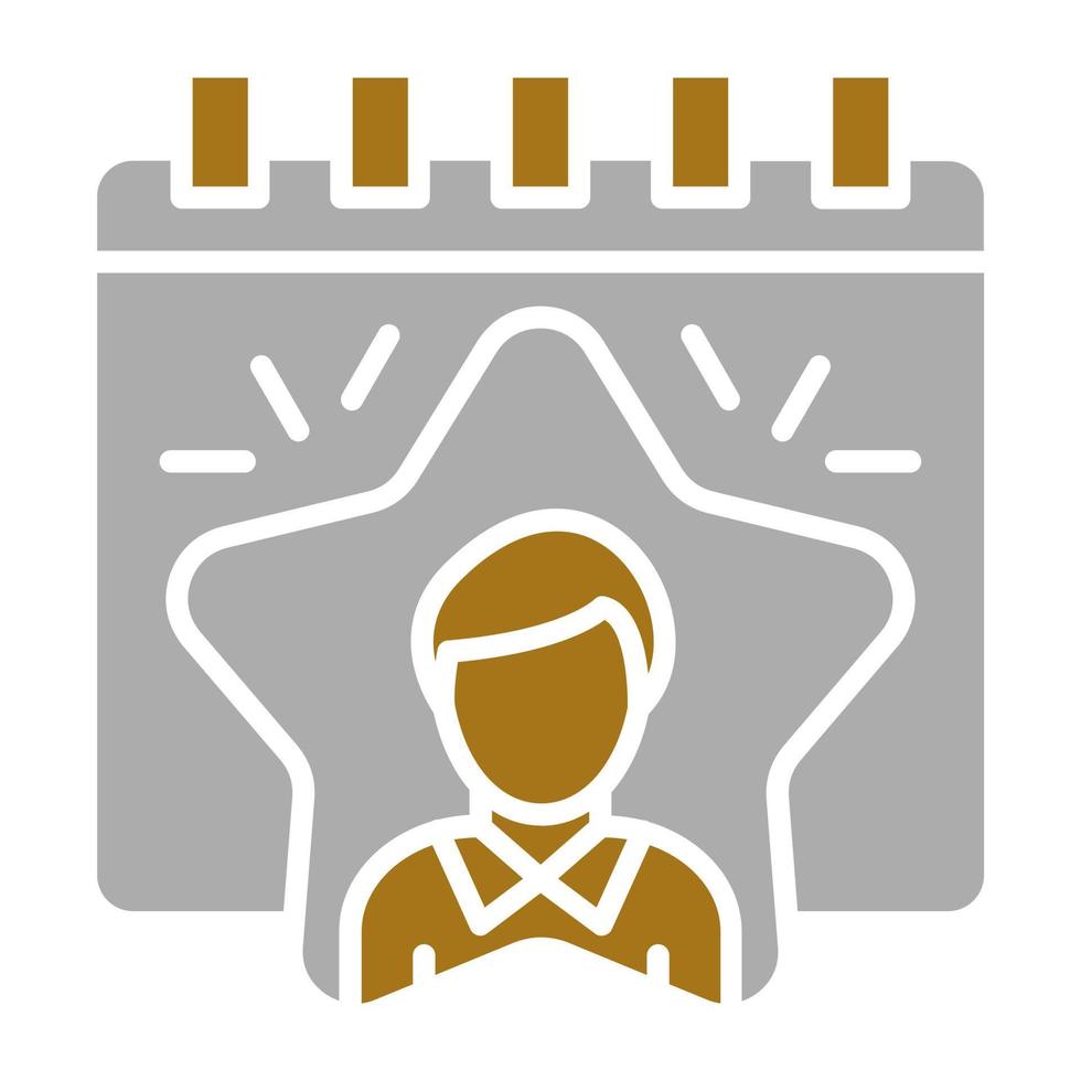 Employee of the Year Vector Icon Style