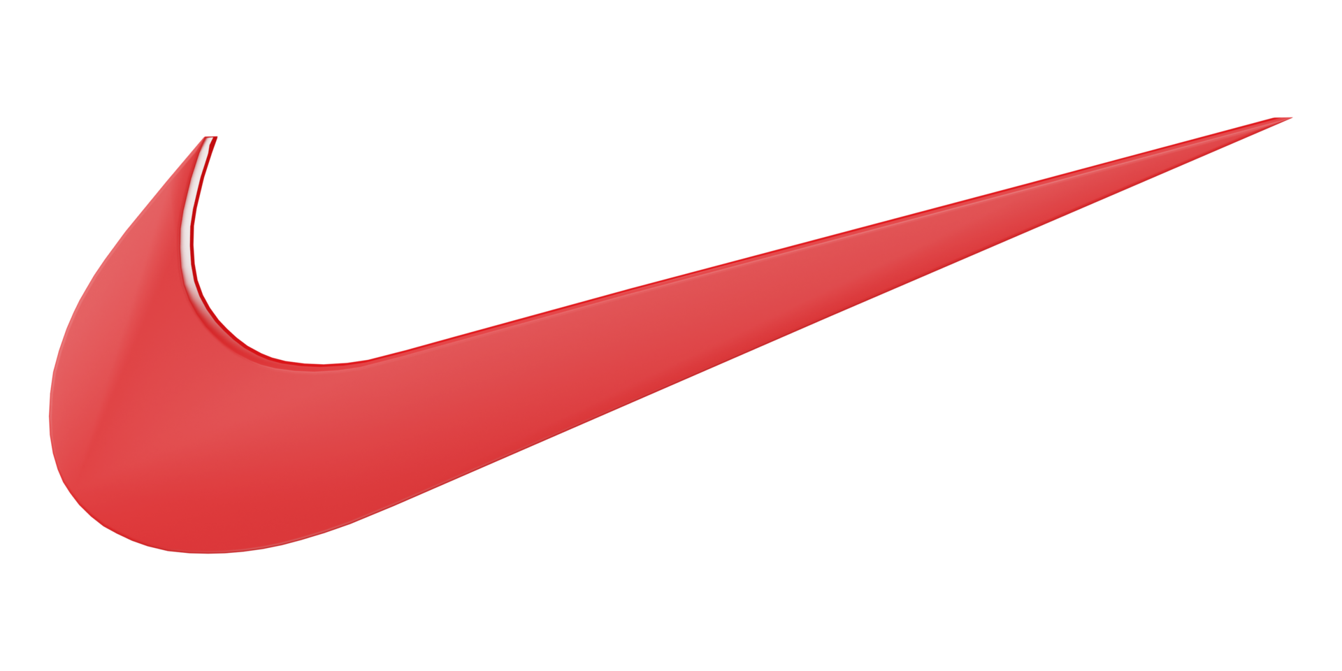 3D, Nike logos of sports equipment and sportswear company isolated on transparent background. png