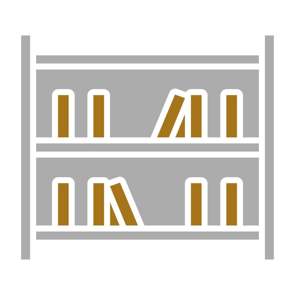 Bookshelf Vector Icon Style