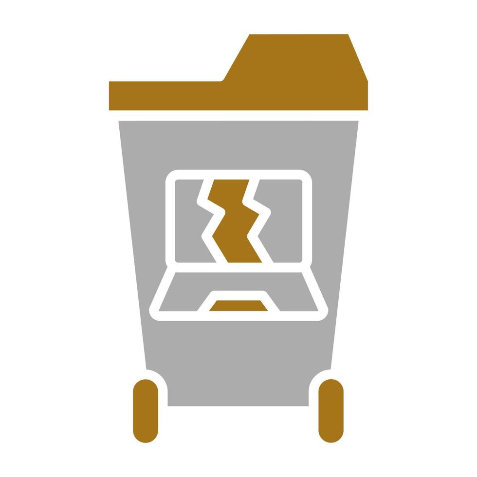 E WasteCampaign Vector Icon Style